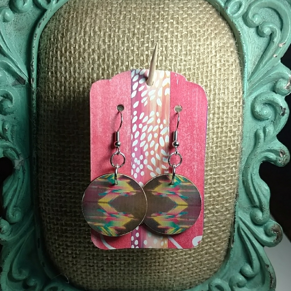 Abstract Pattern Earrings